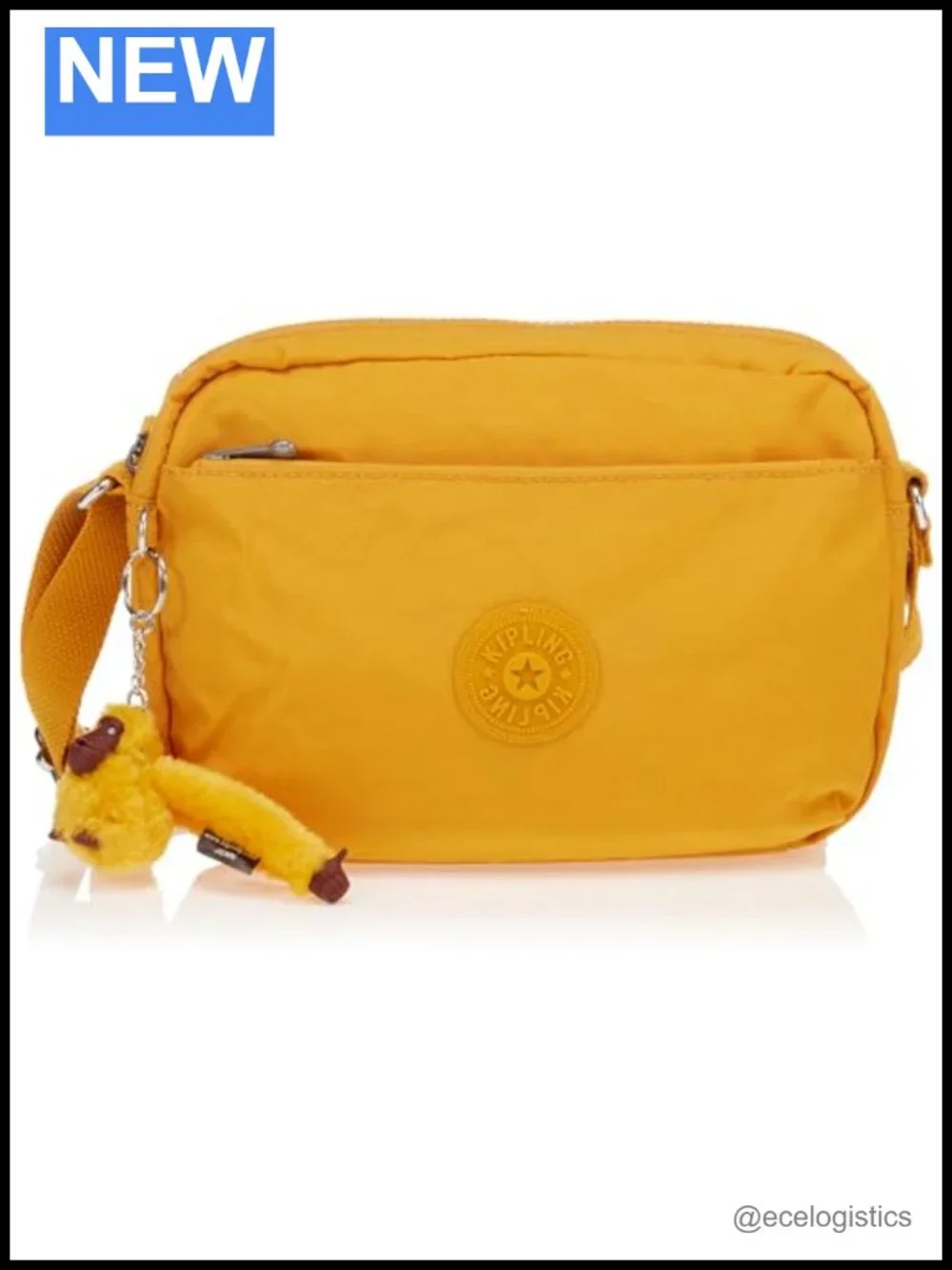 Kipling Nylon Crossbody Sling Bag with Zipper, Lightweight